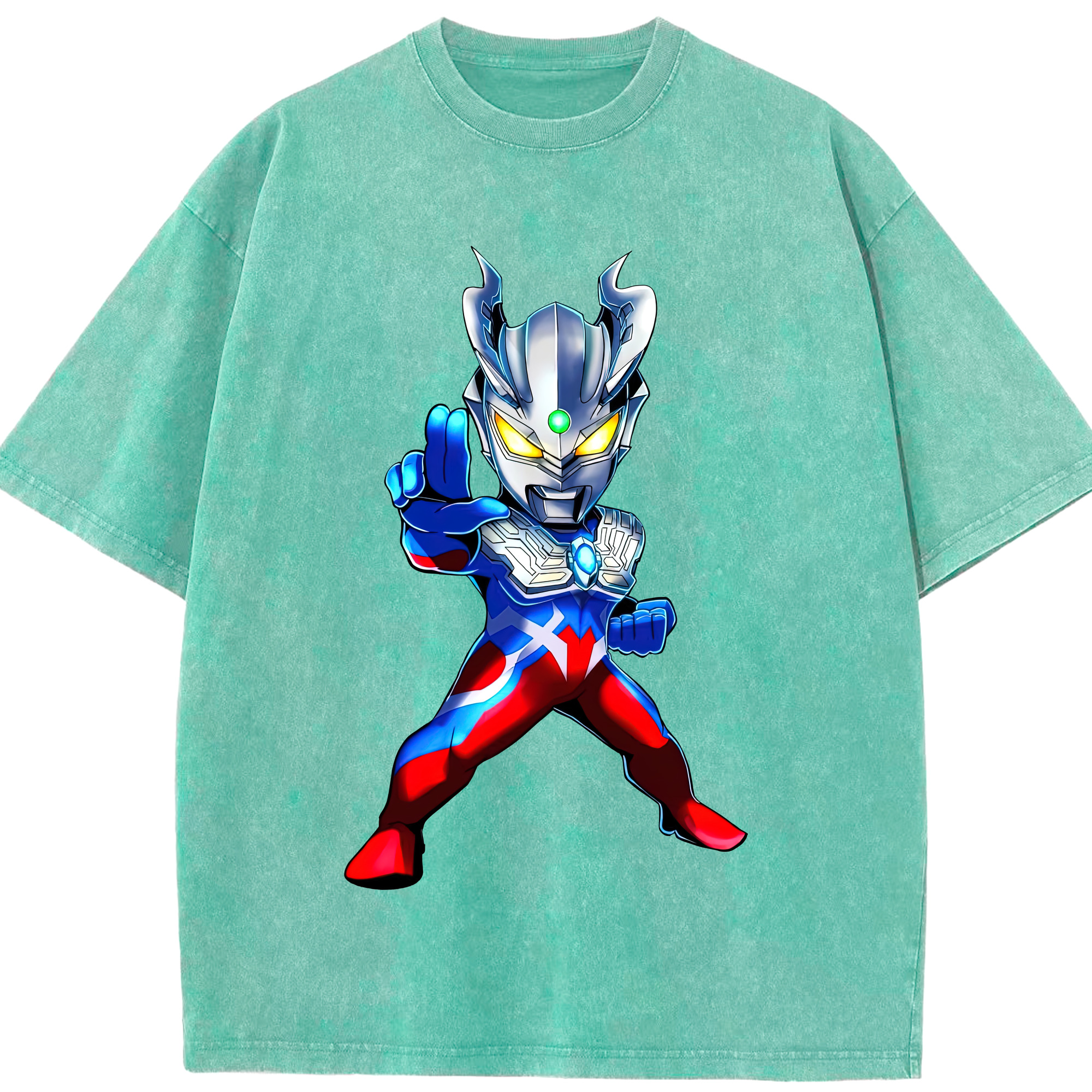 （画像用） ウルトラマン Ultraman 綿100% ヴィンテージ風 半袖Tシャツ（フロントプリント）